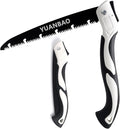 8 Inch Folding Saw, Pruning Hand Saw for Wood Cutting, Garden Pruner with SK5 Curved Blade, Triple- Cut Razor Teeth, Foldable Handsaw for Tree Trimming, Camping, Gardening and Carpentry