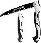 8 Inch Folding Saw, Pruning Hand Saw for Wood Cutting, Garden Pruner with SK5 Curved Blade, Triple- Cut Razor Teeth, Foldable Handsaw for Tree Trimming, Camping, Gardening and Carpentry