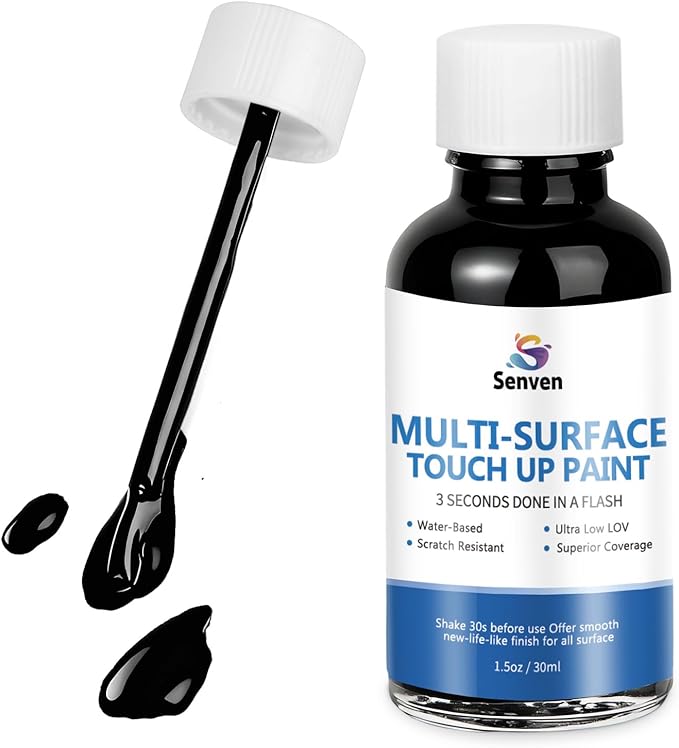 Appliance Paint Appliance Touch Up Paint High-Gloss Black Surface Touch Up Paint Pen Scratch Repair for Appliances Refrigerator Metal Surfaces Dishwasher Dryer Microwave Washers