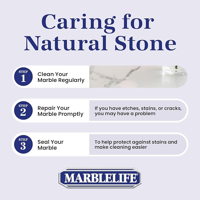 InterCare Marble and Travertine Cleaner, Natural Stone & Terrazzo Liquid Cleaner, Shower & Tile Surface Care, Floor, Walls & Countertop Cleaner and Degreaser, Refill Gallon