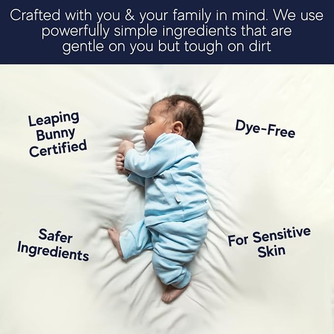 Sheets Laundry Club Laundry Detergent Sheets, 100 Loads - Fragrance Free Scent, Eco-Friendly, Quick-Dissolving Formula, Hypoallergenic, Septic Safe, Plastic-Free Packaging - 50 Sheets