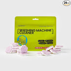 Washing Machine Cleaner Tablets, 24 Pack, Machine Cleaner Tablets, Septic-Safe, Helps Descale and Maintain Drum Cleanliness, 12 Month Supply
