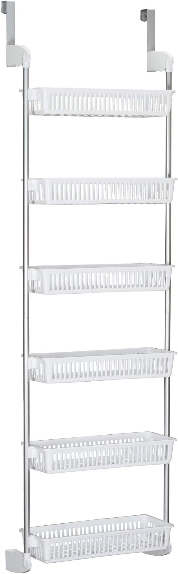 Household Essentials White 6-Tier Basket Over-The-Door Organizer