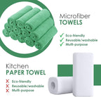 Avalon Towels Microfiber Cleaning Cloths (Value Pack of 48) - Size 16 x 16 Inches, Highly Absorbent Cleaning Rags, Lint Free, Reusable and Washable, Microfiber Towels for Cars