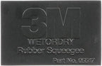 3M Wetordry Rubber Squeegee 05517, 2-3/4 in x 4-1/4 in, Comfort Fit, Flexible, For Wet Sanding
