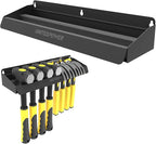 UNITEDPOWER Hammer Holder, Wall Mount Storage Rack Organizer for Workshop, Shed, Garage, Home, Fit Most of Hammer or Small Tools