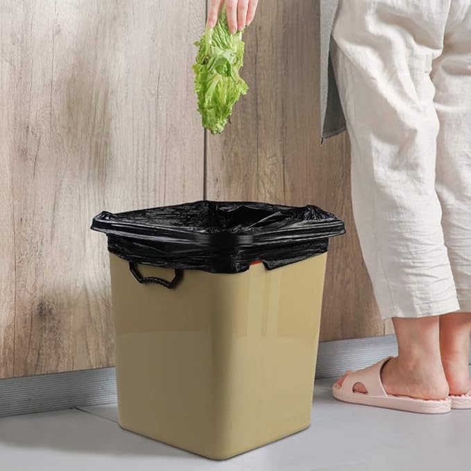 8 Gallons Drawstring Garbage Bags, Trash Bags, Black, 120 bags