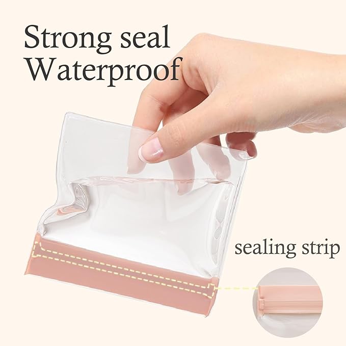 30 PCS Clear Plastic EVA Anti Tarnish Jewelry Storage Bags, Zip Ziplock Jewelry Pouches for Selling & Gift, Little Mini Travel Organizer for Ring Earing Chain Bracelet (L)