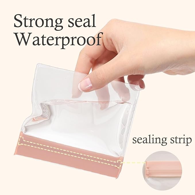 30 PCS Clear Plastic EVA Anti Tarnish Jewelry Storage Bags, Zip Ziplock Jewelry Pouches for Selling & Gift, Little Mini Travel Organizer for Ring Earing Chain Bracelet (S)