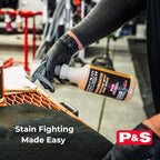 P&S Double Black Interior Cleaning Bundle – Terminator Enzyme Spot & Stain Remover + Finisher Peroxide Treatment, Professional Carpet, Upholstery & Odor Eliminator System (1 Gallon Each)