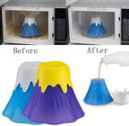 Microwave Oven Cleaner Steam Volcano Shape Home Kitchen Gadget Cleaning Tool Kitchen Cleaners