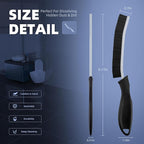 Crevice Cleaning Brushes, Cleaner Scrub Brush Tool for Hard to Reach Tight Space, Home Essentials, Cleaning Supplies for Shower, Bathroom, Kitchen, Toilet, Window