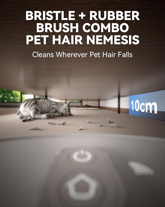 Robot Vacuum and Mop Combo,Self Emptying Station for 70 Days Cleaner with LiDAR Navigation Smart Mapping & Max Strong 8000Pa Suction WiFi/App/Alexa Voice Control, Obstacle Avoidance for Hard Floors