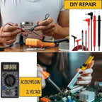 LEATBUY Network Crimp Tool Kit for RJ45/RJ11/RJ12/CAT5/CAT6/Cat5e/8P, Professional Crimper Connector Stripper Cutter, Computer Maintenance Lan Cable Pliers Tester Soldering Iron Set (Black), DUW-24D1