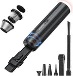 Chuboor Handheld Car Vacuum Cleaner, 14,000Pa Cordless Vacuum Cordless Rechargeable, 120 WPowerful Mini Hand Vacuum with Multifunctional Nozzle for Car, Home, Office, Pet Hair (Brown)