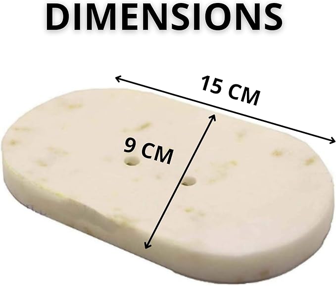 Marble Soap Dish Draining, Soap Dish for Shower, Bathroom, Sink Bath tub Dish, Soap Bar Holder, Soap Case, Holder for Sponges Hand Soap - Solid Oval Polished White