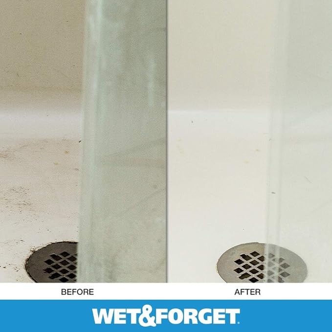 Wet & Forget Shower Cleaner Weekly Application Requires No Scrubbing, Bleach-Free Formula, 64 Ounce (Pack of 1)