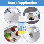 Wild Sink and Drain Cleaner Powder | Rapid-Foam Fast-Acting Pipe Declogger for Kitchen, Bathroom, Toilet, Shower Drain Maintenance (5 PCS (3.88oz*5))