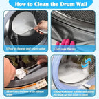 Washing Machine Cleaner Brush Set (6-Pcs) for Front & Top Load Washers – Deep Cleaning Kit for Rubber Seal, Drum, Dispenser, Tight Gaps & Multipurpose Cleaning in Kitchen, Bathroom & Home