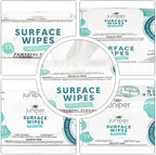24 Pack Surface Cleaning Wipes Bleach Free, All-Purpose Cleaner for Bathroom, Kitchen, Office, 1728 Count Soft Flow, Fresh Scent, Bleach Free, Lint Free, Durable