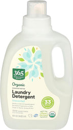365 by Whole Foods Market, Organic Concentrated Laundry Detergent, Unscented, 33 HE Loads, 50 Fl Oz