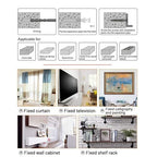 Drywall Anchors Kit 60 pcs 304 Stainless Steel Philips Flat Head Screws and 60 pcs Plastic Anchors for Concrete, Drywall, Brick, and Heavy Hanging Mounting, 3 Size M6 x 30mm/ 40mm/ 60mm