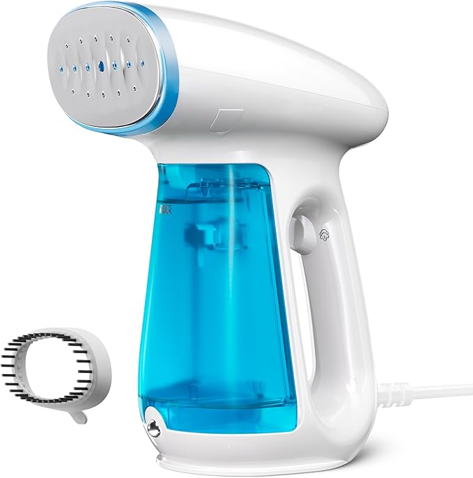 Bear Steamer for Clothes, 1300W Powerful Fast-Heating Handheld Garment and Clothes Steamer with Large 230ml Tank, Auto-Off Safety, Includes Brush, Perfect for Home and Travel Wrinkle Removal