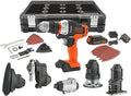 BLACK+DECKER 20V MAX MATRIX Drill, Power Tool Combo Kit, 6-Tool Set, Cordless Tool Set (BDCDMT1206KITC)