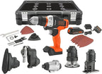 BLACK+DECKER 20V MAX MATRIX Drill, Power Tool Combo Kit, 6-Tool Set, Cordless Tool Set (BDCDMT1206KITC)