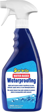 STAR BRITE Low-Odor Water-Based Waterproofing - Adds And Restores Water-Repellency And UV Protection To New, Delicate, Aged, Worn Or Sun-Damaged Fabrics