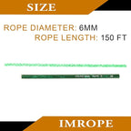 6mm x 150 Feet Light Green Jute Rope, Twine for Gardening Tomato Climbing Plant Tie Floristry Crafts Gift Wrapping Packing Decor