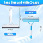 3 in 1 Spray Squeegee, WindowSqueegee with Spray, 3 in 1 WindowSqueegee Cleaning Scraper, Spray WindowSqueegee Cleaner with Spray Bottle for Car, Home, Kitchen Windows (Blue+White)