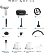 Handheld Car Vacuum Cleaner High Power,4-in-1 Small Portable Mini Cordless Brushless Motor Cleaner with 22000pa Suction Power & Air Duster,Type-C Charge,Cleaner for Home,Car(Mysterious Silver)