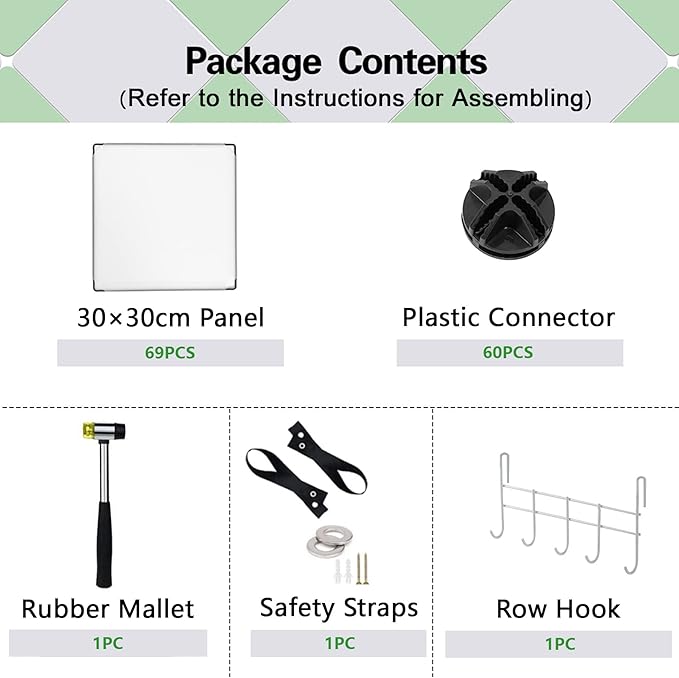 C&AHOME Cube Storage Organizer, 20-Cube Shelves Units, Closet Cabinet, DIY Plastic Modular Book Shelf, Ideal for Bedroom, Living Room, Office, 48.4" L x 12.4" W x 60.6" H Transparent White UPCS20W