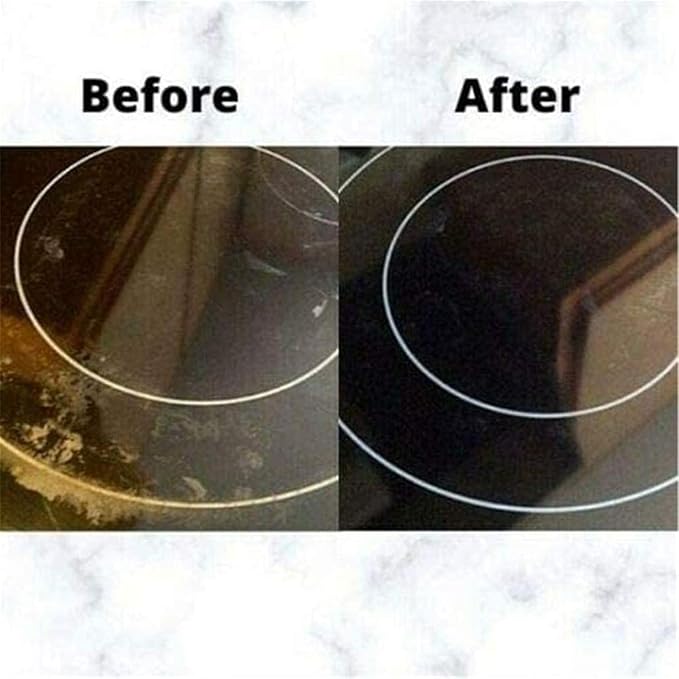 KISHAL Scratch Free Stove Top Scratch Remover,Cooktop Heavy Duty Cleaner and Polish,Glass Ceramic Stove Top Cleaner,Multipurpose Cooktop Cleaner for Kitchen,Stain Remover (2 Pcs)