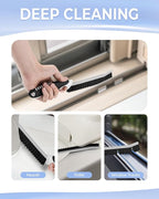 Crevice Cleaning Brushes, Serrated Scrub Brush Tool for Hard to Reach Tight Space, Cleaner Brushes, Cleaning Supplies, Home Essentials for Shower, Bathroom, Kitchen, Window, Toilet, Sink