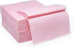 Reusable Cleaning Cloths Dish Paper Towels, Domestic Cleaning Towels, Multipurpose Quick-Dry Rag Dish Cloths Heavy Duty Handy Wipes for Kitchen 25 Count 14.2"X15.7", Pink