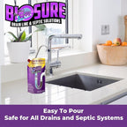 DRAIN RENEW Drain Line Maintenance and Septic Tank Treatment: The Ultimate Drain Cleaner for Your Drains, Showers, Sinks, and Toilets - Keep Your Pipes Clear and Septic System Healthy