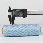 2mm 328ft Colored Natural Jute Twine String for Gift Wrapping Craft Baker Plant Christmas Ribbon Twine Handmade Arts Decoration Thin Packing String Home Decor