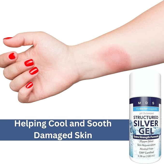 Colloidal Silver Gel Extra Strength - 35ppm Activated Colloidal Silver Gel for Maximum Potency - Made in USA - Structured Formula in a Convenient 4 Pack