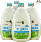 Sweat X Free & Clear Activewear Laundry Detergent – Certified Asthma & Allergy Friendly® – Hypoallergenic – Removes Toughest Stains & Odors – High-Performance Sports Wash – 45 Loads/Bottle – 4 Pack
