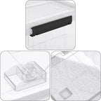 70 Quart Large Storage Bin with Wheels, Clear Plastic Storage Bins with Lids, 4-Pack