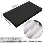 15-Slot Eyeglass Case Organizer - Large Capacity Storage for Prescription Glasses & Eyeglasses, Great for Retail & Home Use