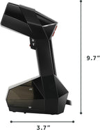 Sunbeam Professional 1575W Handheld Steamer for Clothes, Variable Temperature Control, 25-Second Fast Heat-Up, Bristle Brush, Delicate Fabric Attachment, Black and Red Finish