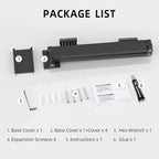 Wall Mount Clothes Drying Rack, 2-Fold Foldable & Sturdy Laundry Drying Rack Wall Mounted, [No Drilling] Space Saver for Laundry, Balcony, Bathroom, Patio, Dormitory, Apartment-Black