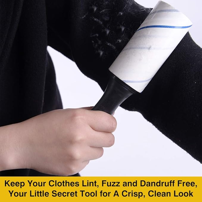 Extra Sticky Lint Rollers for Pet Hair Small Pet Hair Rollers Dog Cat Fuzz Clean Removal Rolls Easy Tear Sticky Lint Roller Removers for Clothes Couch Furniture, 450 Sheets Total, 5 Packs