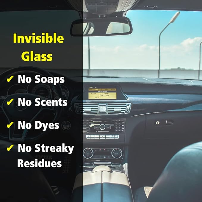 Invisible Glass 91164-12PK Premium Aerosol Glass and Window Cleaner for Auto and Home, Streak-Free, Ammonia-Free, Tint-Safe, 19 oz (Pack of 12)