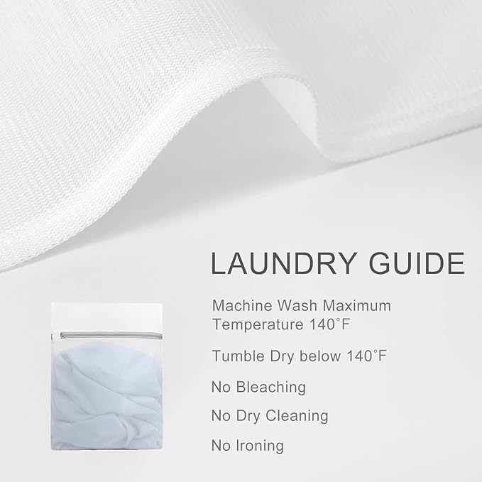 Muchfun 3Pcs Durable Fine Mesh Laundry Bags for Delicates 1 Large 16 x 20 Inches, 1 Medium 12 x 16 Inches, 1 Small 9 x 12 Inches (Fine Mesh)