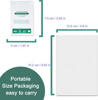Lens Wipes for Eyeglasses Count, Gentle and Portable Pre-moistened Individually Wrapped Wipes for Glasses, Cameras, Electronic Product Screens (White 200 Large Size)