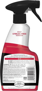 Weiman 2-Pack Cooktop Cleaning Spray & Microfiber Cloth – Cooktop & Oven Cleaner for Streak & Residue Free - Non-Abrasive Degreaser Safe for Glass & Ceramic